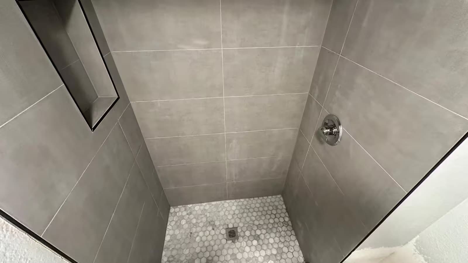 Bathroom with walk-in shower in Aurora, CO