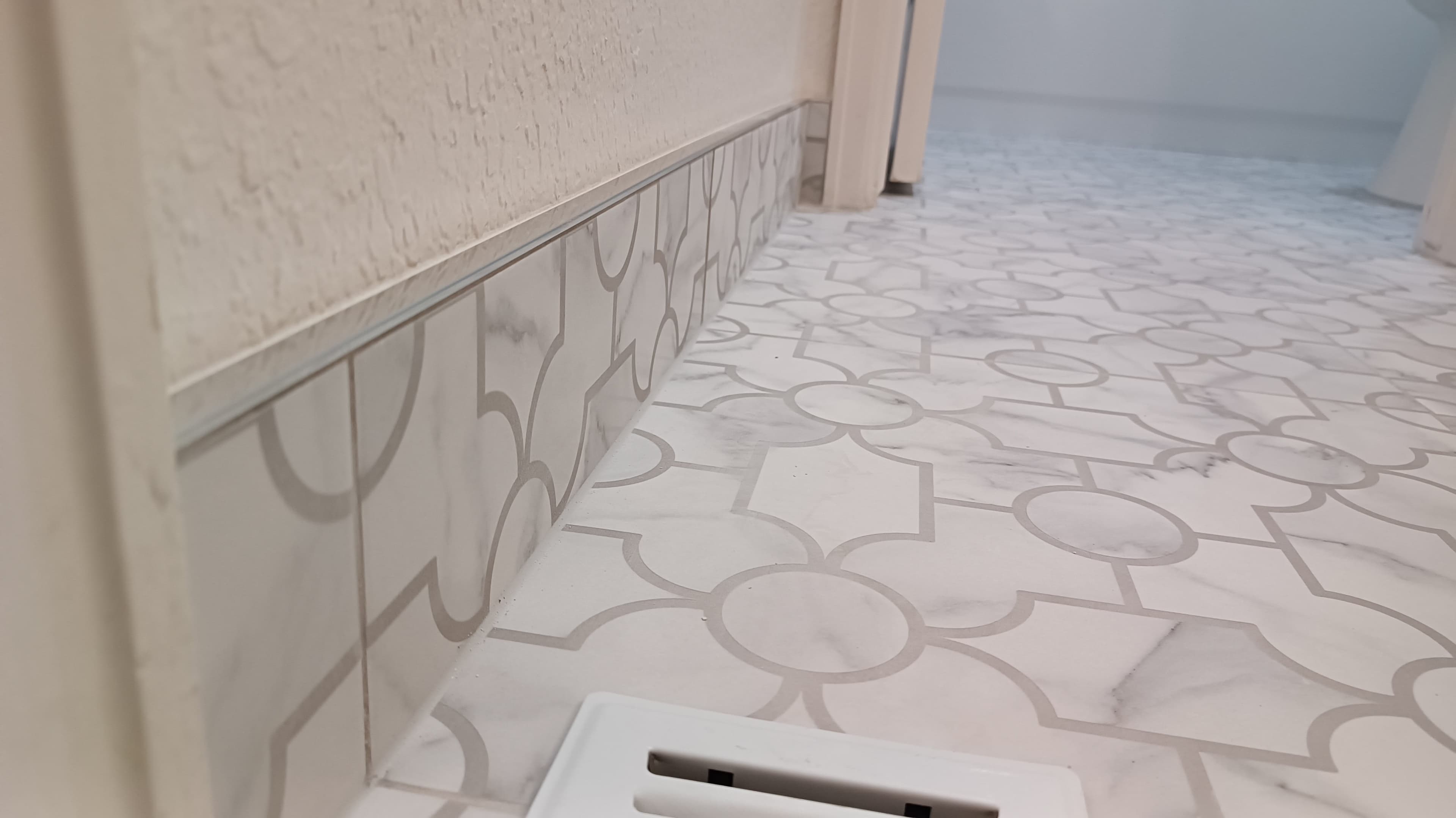 Tile floor bathroom — project photo