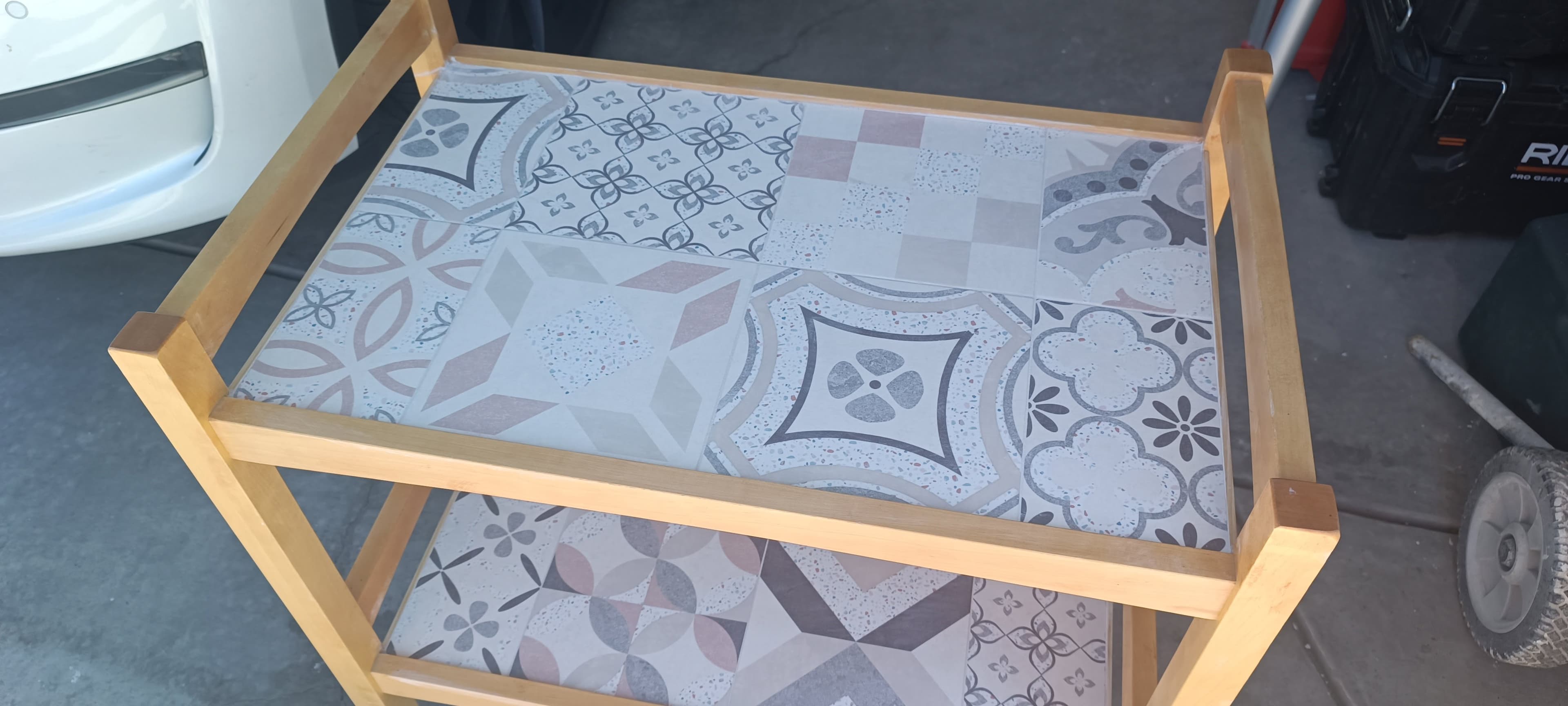 Custom tile table — project photo