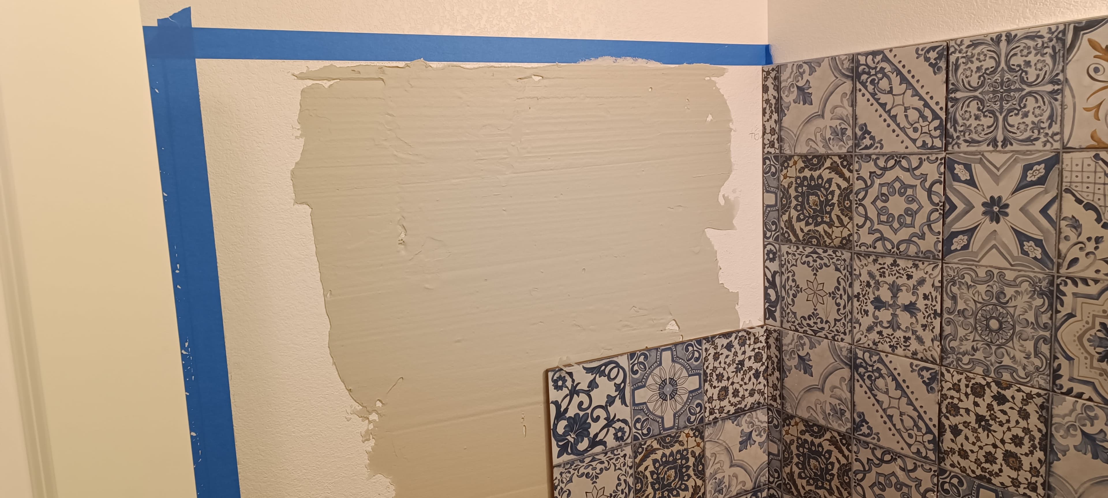 Tile walls installation — project photo