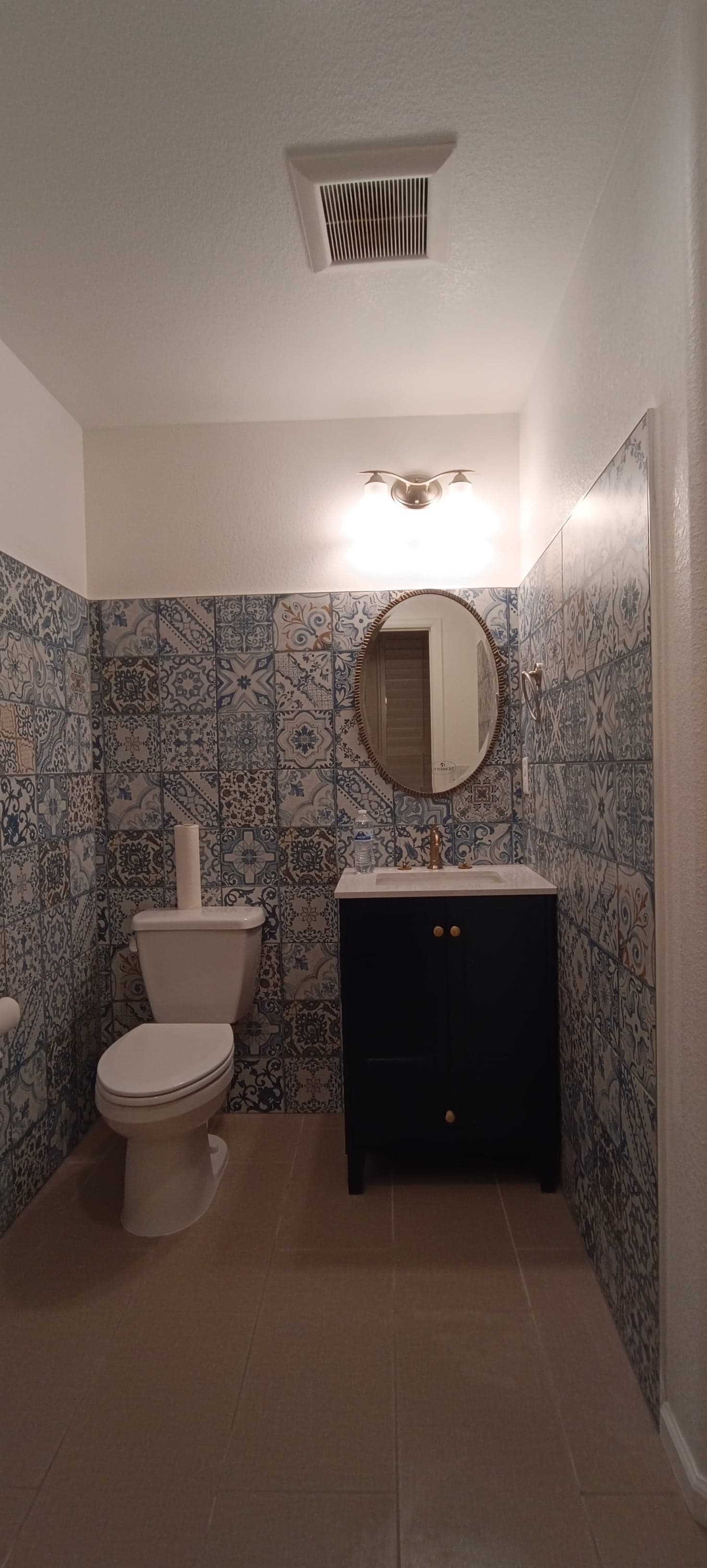 Tile walls installation — project photo