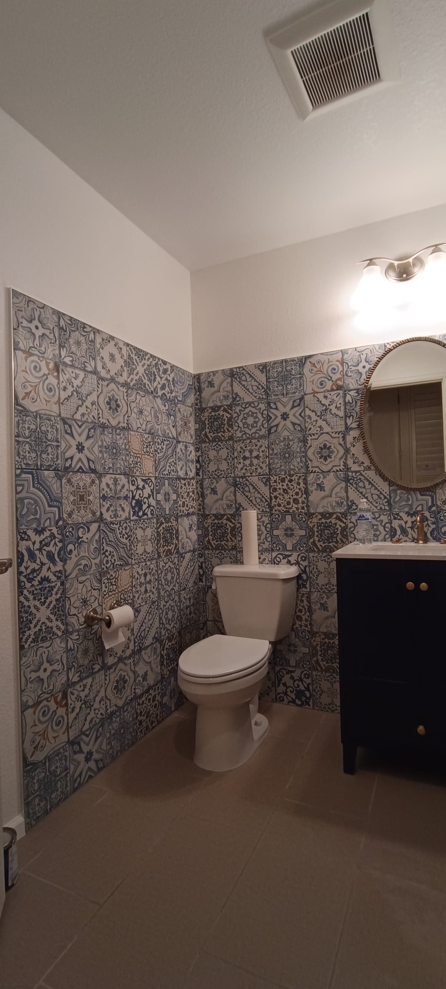 Tile walls installation — project photo