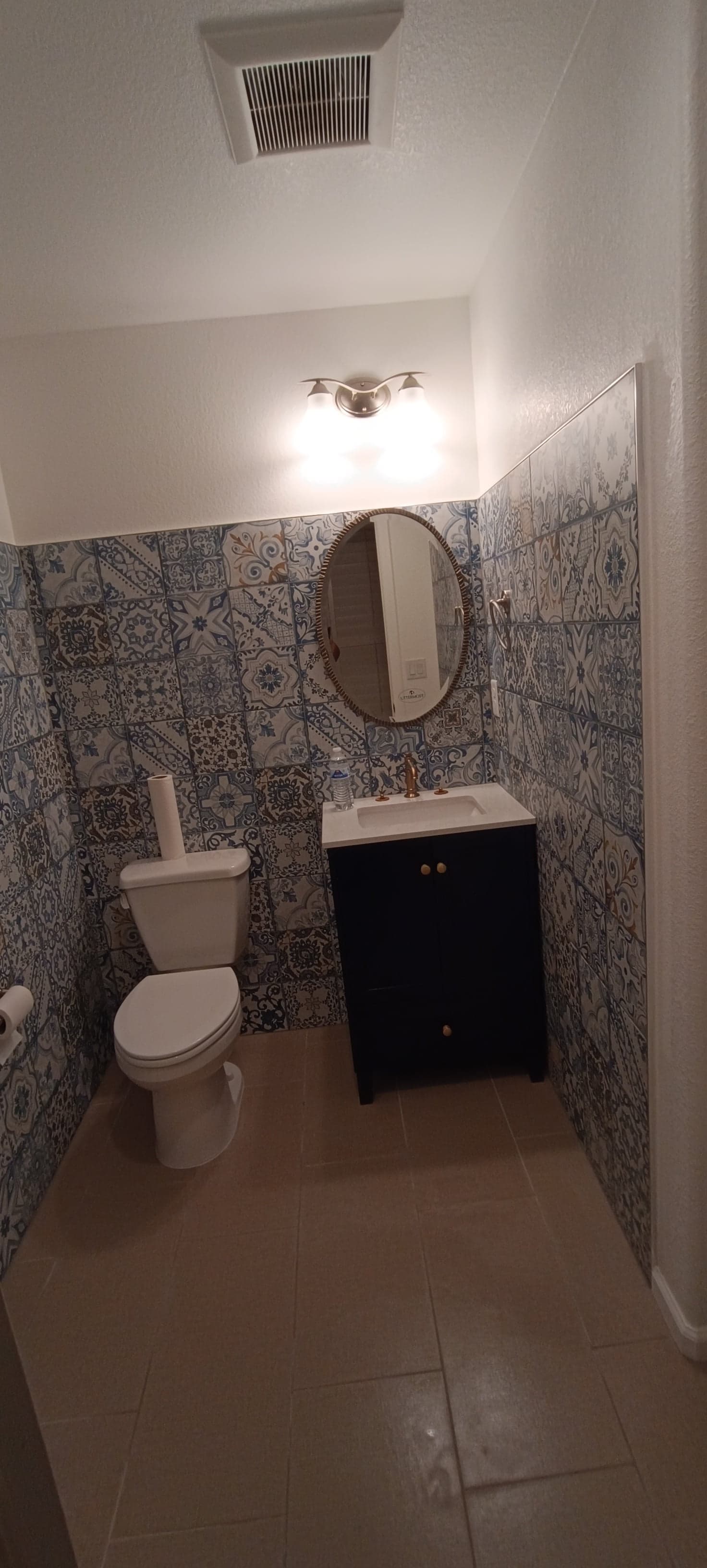 Tile walls installation — project photo