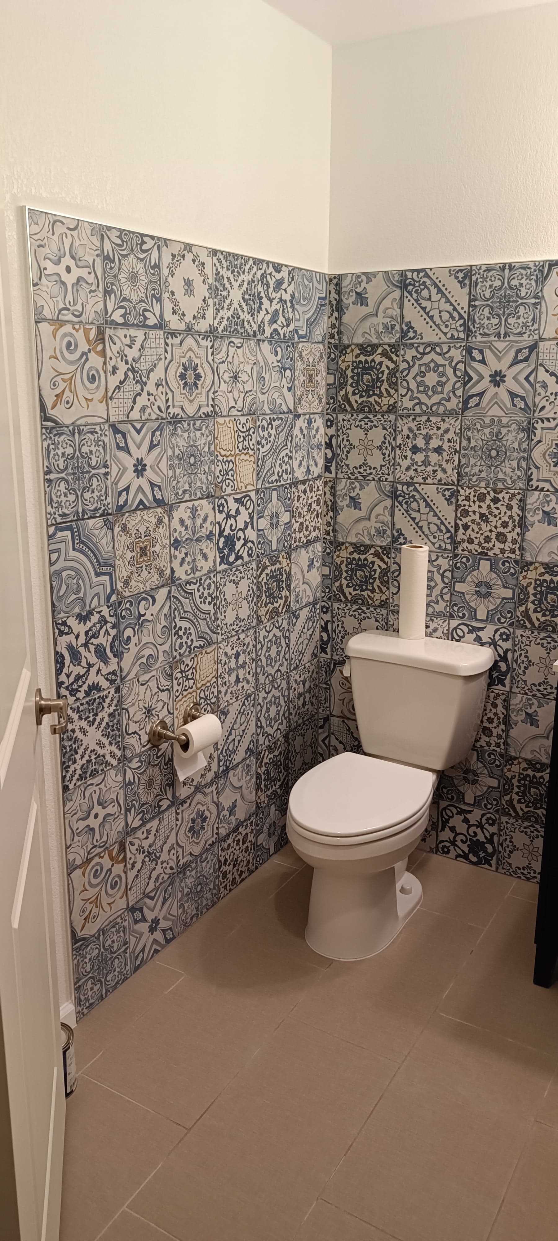 Tile walls installation — project photo