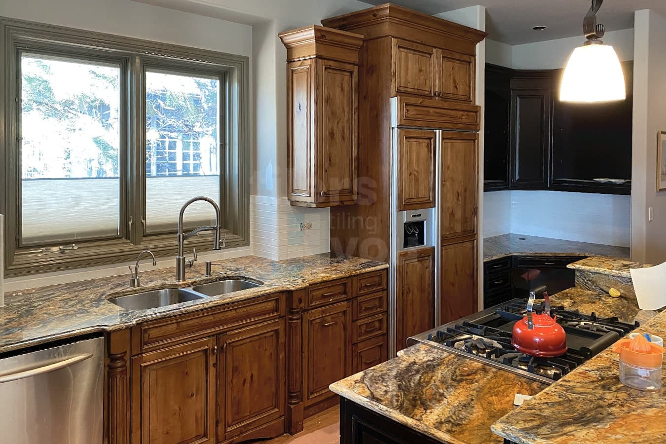 Backsplash installation