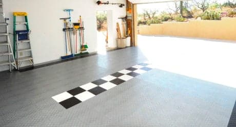 Garage tile work