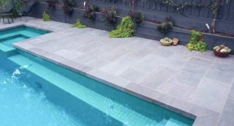 Swimming pool tile work