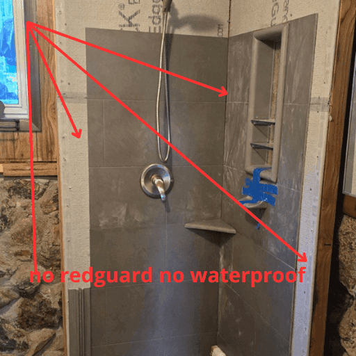 no waterproof shower
