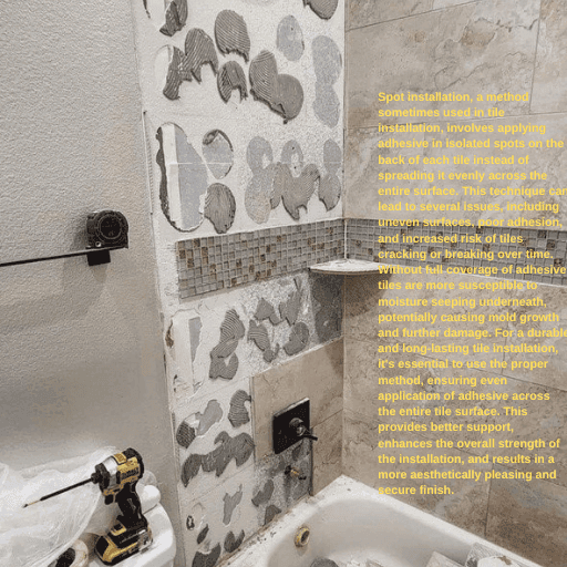 bad tile installation spot tile installation